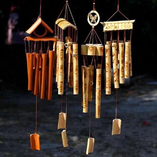 Garden Outdoor Pendant Bamboo Home Chimes Yard Balcony Wind