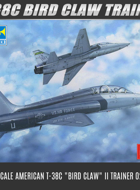 小号手拼装飞机模型 1/48 美国T-38C”禽爪”II教练机 02876