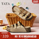 TATA他她厚底勃肯鞋 7G502BT5 2025新款 女松糕底拖鞋 女外穿沙滩凉鞋