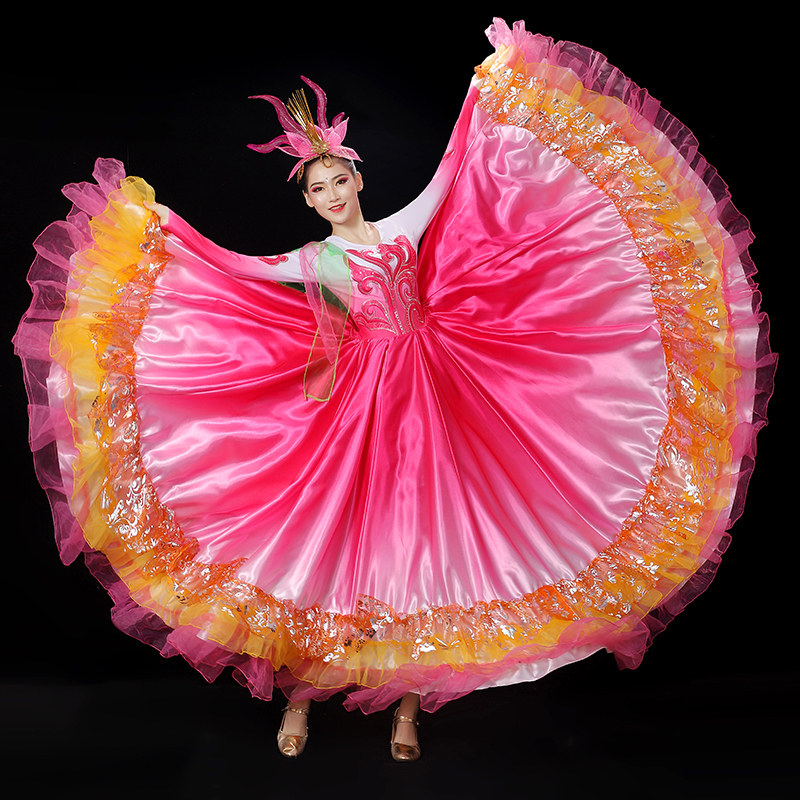 开场舞媚丽舞后氨纶演出服女新款