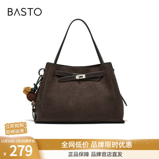 复古凯莉包单肩斜挎包女JA269AX6 手提包时尚 百思图26春季 商场新款