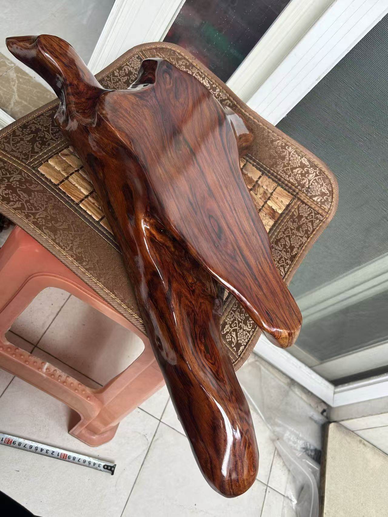 海南黄花梨紫油梨茶台随型打磨摆件4300克海口发货一物一拍0104