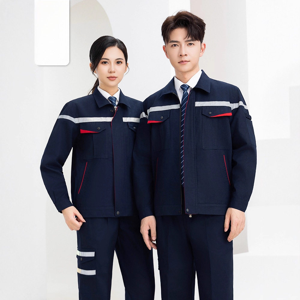工作服定制长袖套装男装耐磨春秋工作服/校服/商务服
