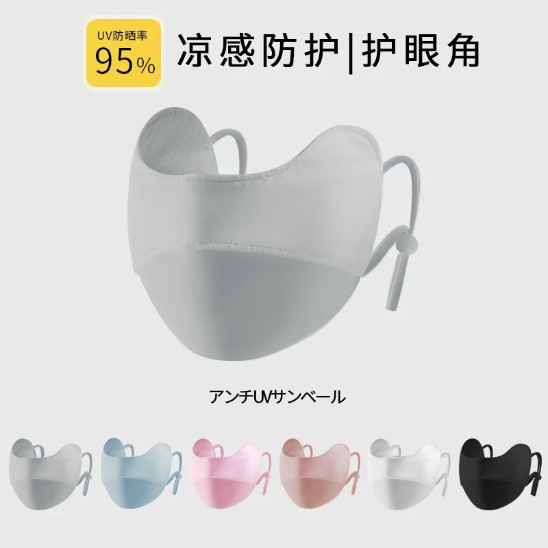 防晒面罩护眼角遮阳口罩