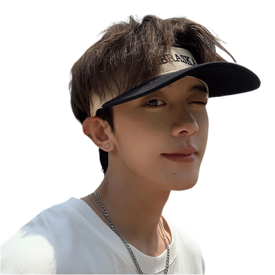 空顶鸭舌帽刺绣无顶棒球帽