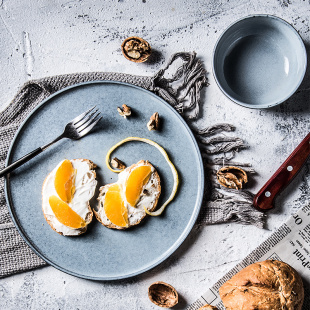 瑕疵创意牛排盘陶瓷西餐盘子菜盘家用复古北欧大盘圆形意面披萨盘