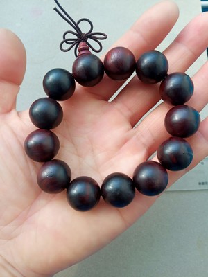 红木手串珠硬木花梨木手串 黄花梨木珠子2厘米 硬木佛珠红木手串