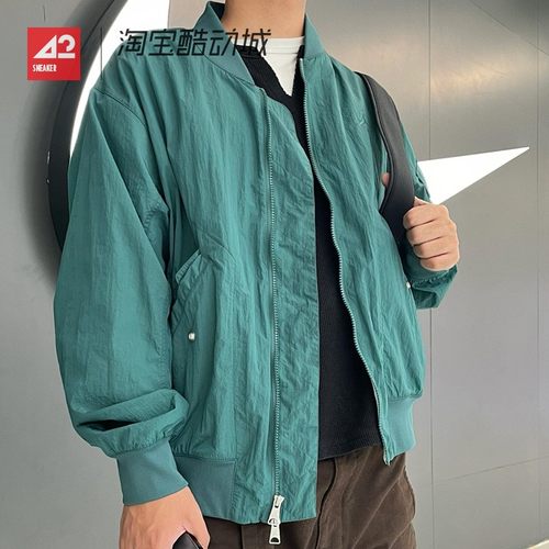 42运动家 Air Jordan AJ刺绣户外休闲立领夹克外套 男 FN4624-366