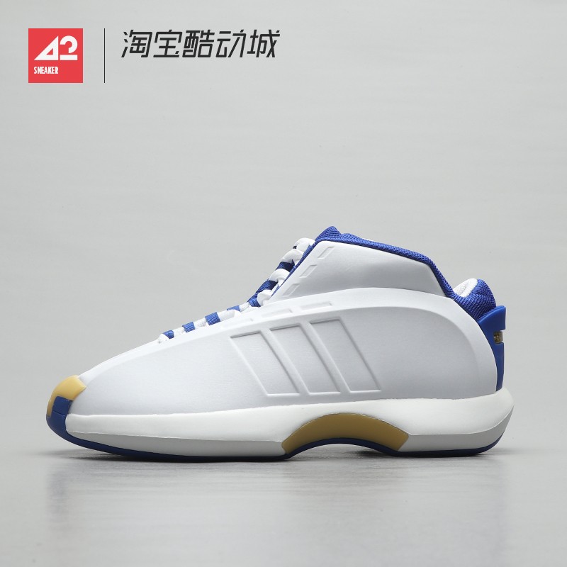 现货42运动家Adidas Crazy 1 白蓝 经典复刻中帮复古篮球鞋IG3734 运动鞋new 篮球鞋 原图主图