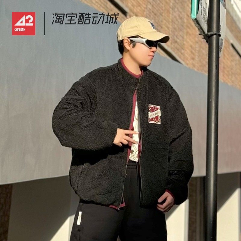 42运动家 Nike休闲保暖羊羔绒运动两面穿夹克外套男款 FV8588-010