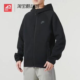 42运动家 Nike 男子TECH运动训练跑步休闲防风连帽外套FB7922-010