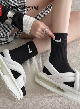 42运动家 Nike AIR MAX ISLA 百搭厚底增高休闲凉拖鞋 FJ5929-100