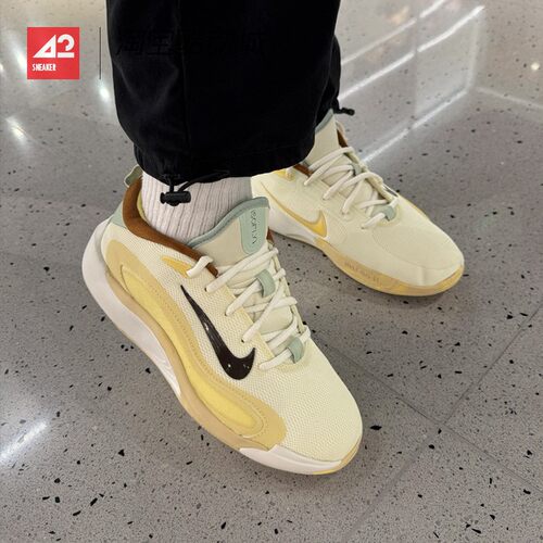 42运动家 Nike ISOFLY 网面低帮减震篮球鞋 柠檬黄 HQ3476-121