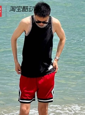 42运动家 Nike 印花贴标 黑色 休闲运动透气无袖背心 DQ5655-010