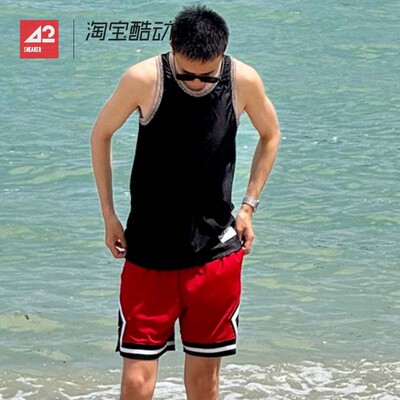 印花休闲运动透气无袖背心