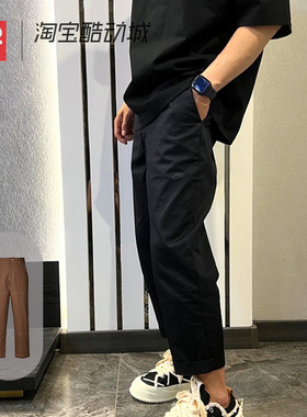 42运动家 Nike耐克 男子梭织运动休闲工装直筒长裤 DD7033-010