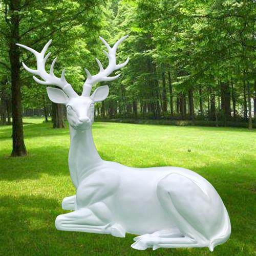 户外玻璃钢雕塑园林树脂户外花园装饰仿真摆件玻璃钢鹿雕塑,家居饰品,户外/庭院摆件,淘宝优惠券,粉丝福利购,淘宝优惠卷