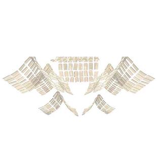 艺术酒店非标工程灯新中式宴会堂玻璃大吊灯大堂琉璃瓦片吊灯