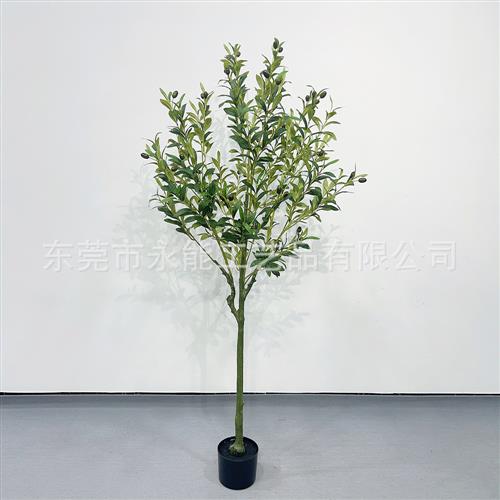 仿真橄榄树北欧风家居饰品假造型橄榄树摆件门面店装饰假绿植盆栽
