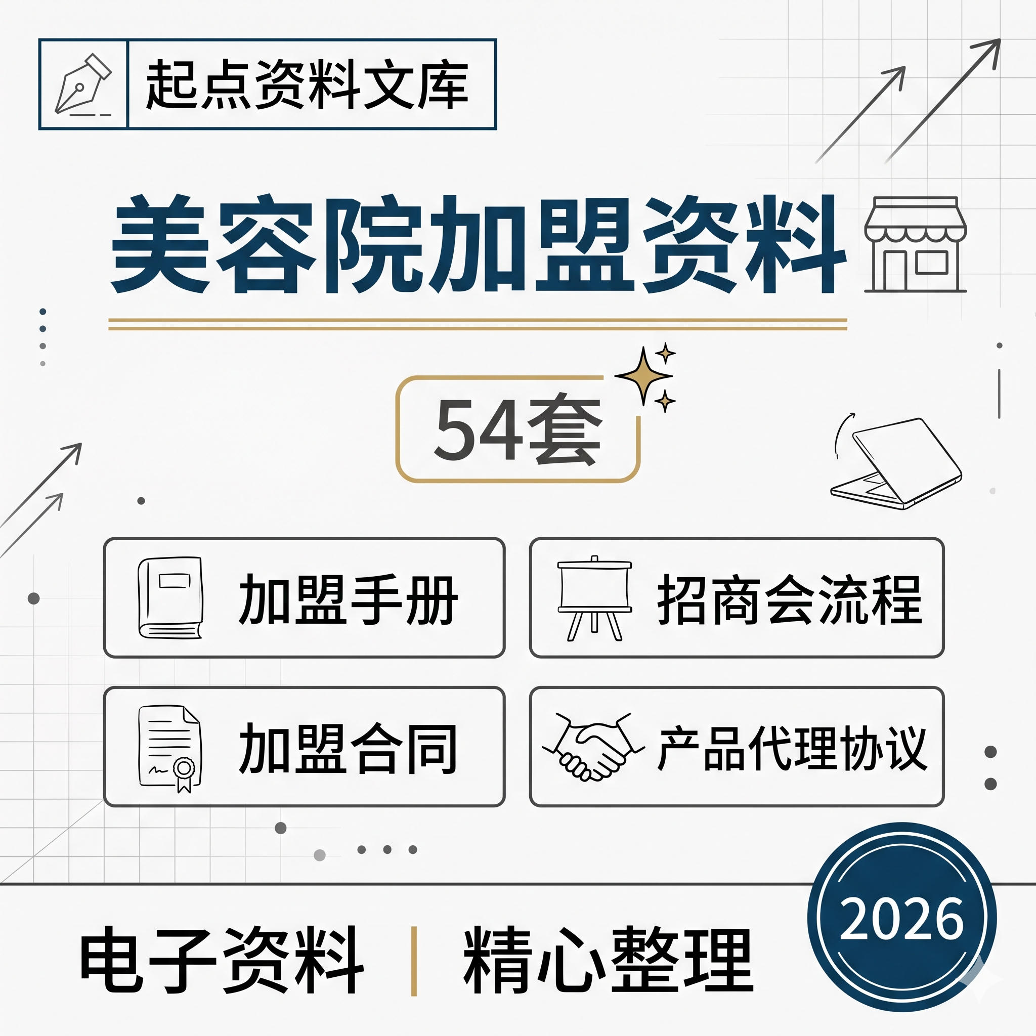 美容院招商加盟资料合同协议手册范本化妆品代理特许连锁模式策划