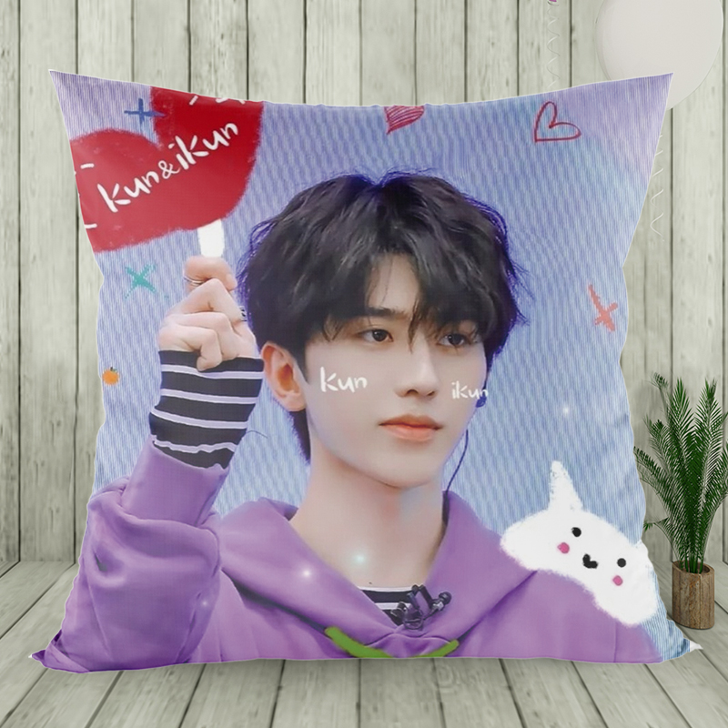 蔡徐坤抱枕同款人形真人双面照片diy定制学生可爱枕头女生日礼物