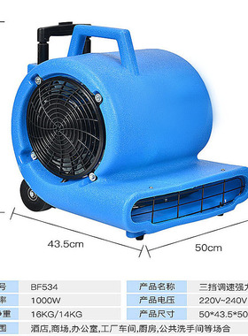 吹地机 吹干机大功率商用酒店地毯厕所地面烘干机干地机bf534u.