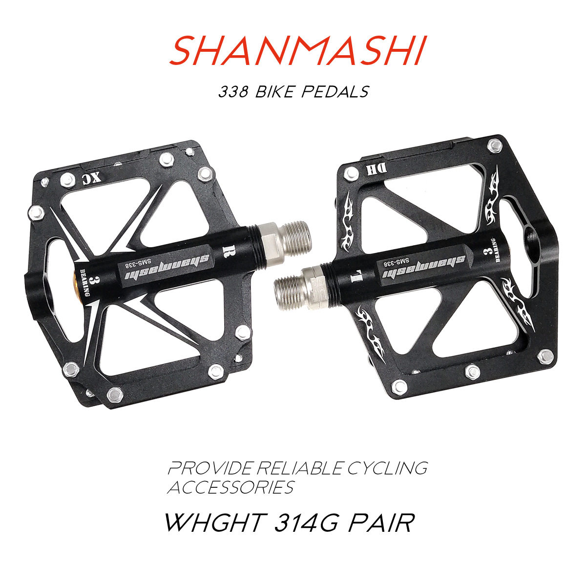 热销山地自行车铝合金三培林脚踏死飞公路折叠车轴承脚蹬适喜德盛