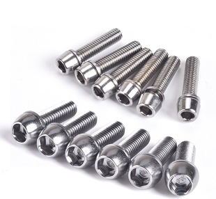 包邮 热销山地车公路车M5 20mm内六角自行车把立螺丝高精钢配件8个