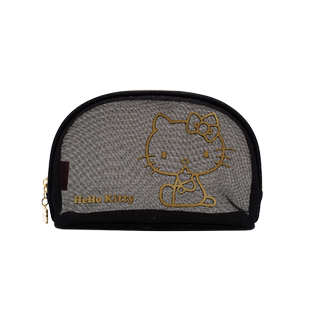 Hello Kitty化妆包网布收纳包便携手拿包出差洗漱包拉链小包正版