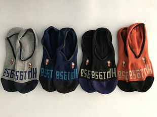 出口外贸男士 防滑后跟 纯棉隐形袜浅口袜船袜