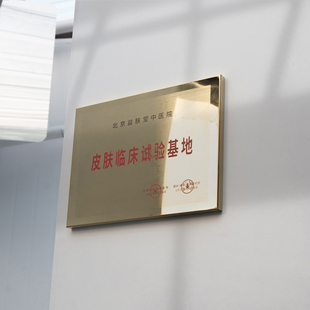 公司牌匾定制 企业单位工厂不锈钢门牌挂牌 授权牌子奖牌设计定做