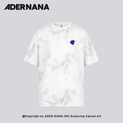 韩国ADER NANA潮牌短袖T恤男女宽松圆领刺绣小众原创国潮上衣