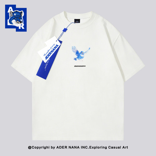 ADERNANA蝴蝶印花短袖T恤