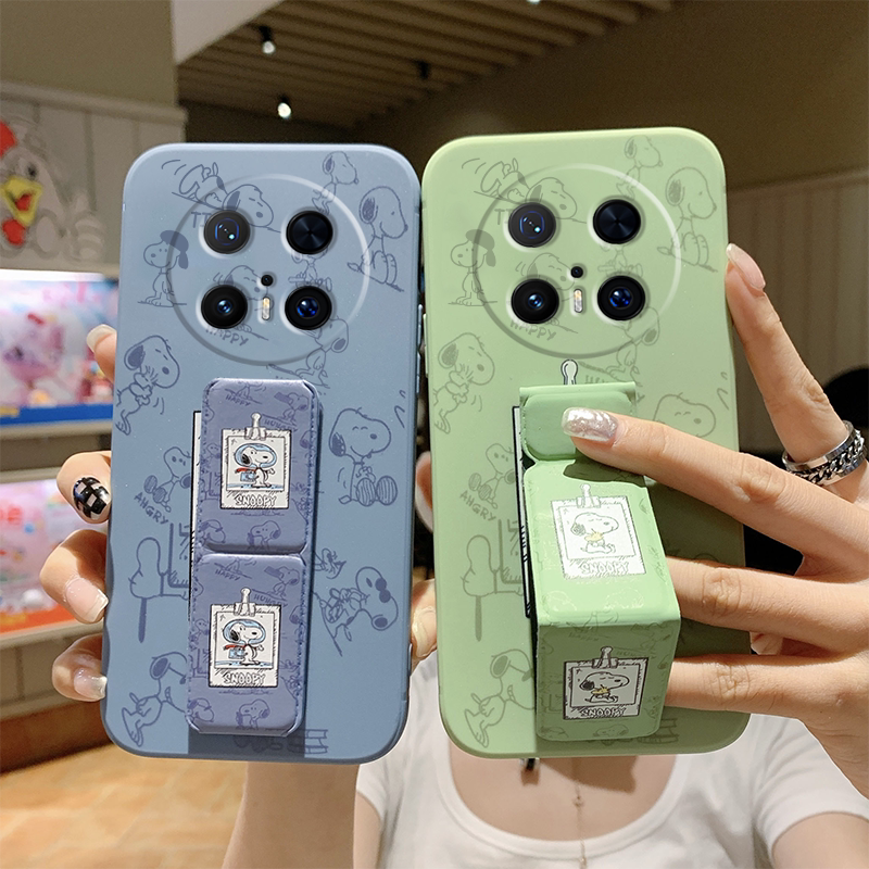 适用于华为mate80ProMax手机壳Mate70Pro+磁吸mate60Pro支架MATE50折叠腕带套40/30EPro史努比mate20/10新款