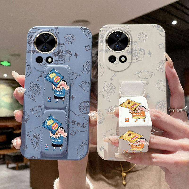 适用华为nova13手机壳12Ultra全包防摔nova11Pro磁吸腕带一体背贴支架nova10/9/8/7/6/5/4/3薯片小新硅胶软壳