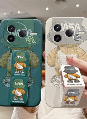 适用于红米K90ProMax手机壳80至尊版/Turbo4Pro潮牌背包熊k70女男款K60E磁吸支架50/40折叠腕带TUR3硅胶软壳