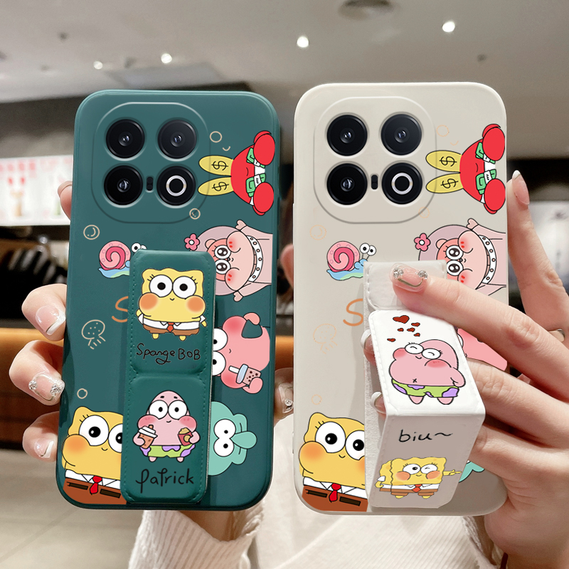 适用于iQOO13手机壳新款iQOOneo10Pro+全包防摔Z10TurboPro磁吸支架Neo9/8Pro海绵宝宝10男女9折叠腕带Z9软壳