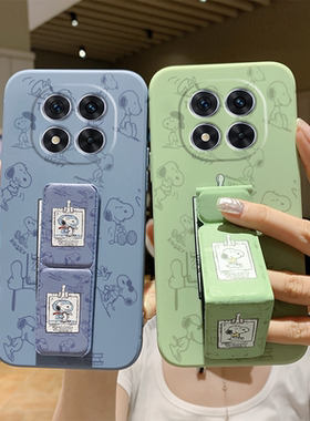 适用于红米note15Pro+手机壳新款支架14Pro/13磁吸折叠15Pro防摔RedmiNote11 5G全包腕带套12史努比硅胶软壳