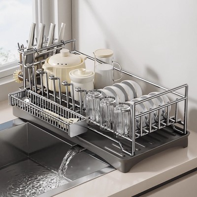 【品质T0P1】【一体免安装碗架】