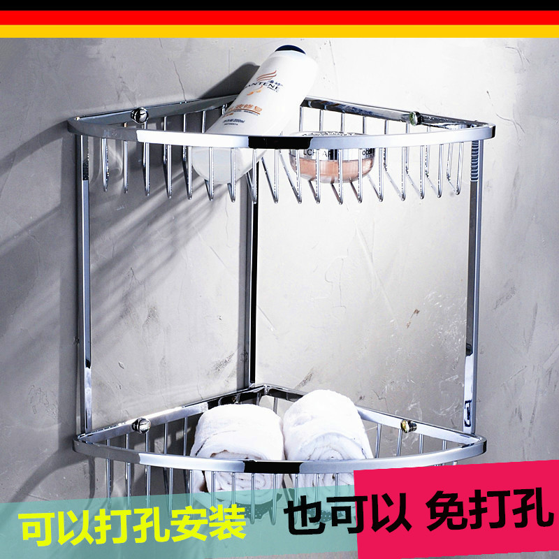 出口德国全铜双层转角置物架