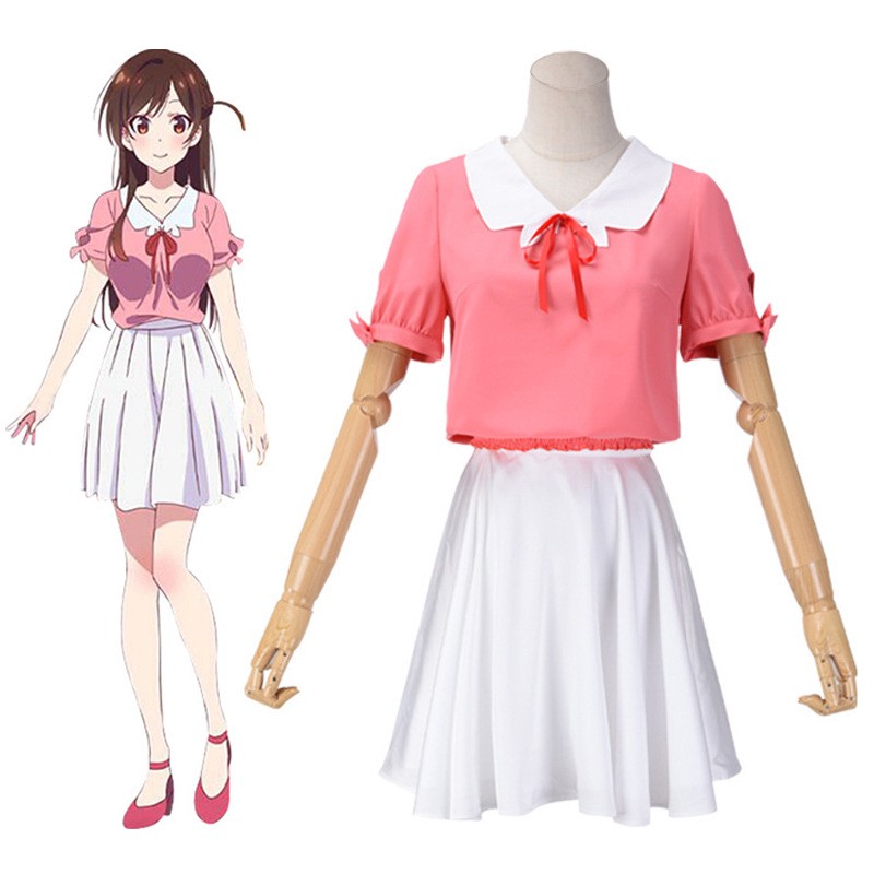 租借女友cos服 水原千鹤cos女装日常短袖短裙夏季学生风服装