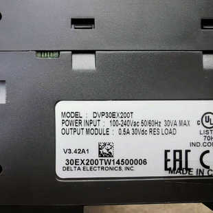 DVP30EX200T 台达PL议价 DVP32XP200R