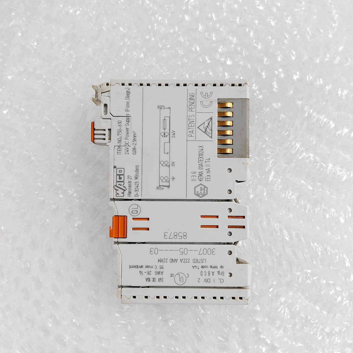 WAGO万可750-610电源模块，原装拆机，成色如图，功能议价