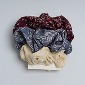 新款 出口欧美优雅气质田园花朵发绳女春秋 百搭碎花发圈发束3件套