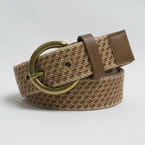 女卡其纯棉帆布腰带休闲编织裤带