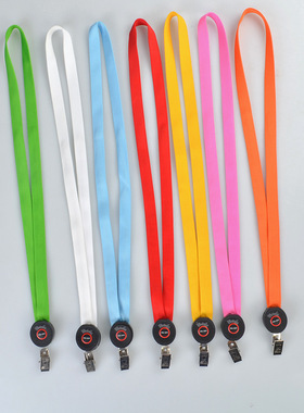 LED发光挂绳节庆晚会酒吧发光绳胸牌胸卡套挂电子证件证卡工作证