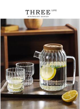 Tlife·Chase·冷水壶玻璃耐高温大容量扎壶凉水杯套装家用 |追光