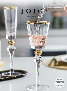 Tung.酒具手工水晶玻璃红酒杯甜酒杯金边珠 | 瑀彤