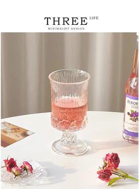 Tlife·Locke· 杯具复古宫廷风高脚玻璃杯小众浮雕果汁杯 | 洛克