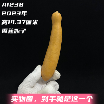 A1238高14.37厘米2023年精品手捻花叶香蕉瓶子葫芦